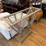 TWIG GLASS TOP SOFA TABLE