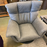 ARHAUS DEACON SWIVEL RECLINER CHAIR W OTTOMAN
