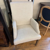 HIGH BACK ARMCHAIRS PAIR