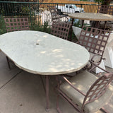 PATIO OW LEE 6 CHAIRS TABLE & UMBRELLA