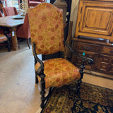 ARMCHAIR STAMPED ROSE LEATHER