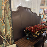 FAUX LEATHER STUDED HB KING