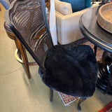 DINING CHAIRS BLACK SET 4