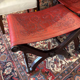 SADDLE LEATHER STOOL