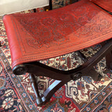 SADDLE LEATHER STOOL