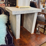 END TABLE FAUX CONCRETE