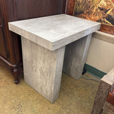 END TABLE FAUX CONCRETE