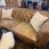 TUFTED LEATHER SOFA