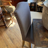 GRAY FABRIC CHAIR