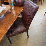 STAMPED LEATHER CHAIR