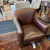 LEATHER SWIVEL CHAIR