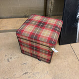 PLAID OTTOMAN STORAGE