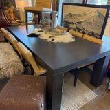 VANGUARD DINING TABLE W 2 LVS AS IS