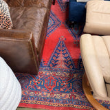 RUG RED BLUE 9.9X13