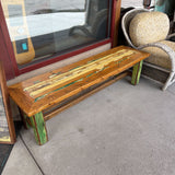 RUSTIC PINE BENCH