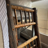 LOG TWIN TWIN BUNK BED W DRWRS & MATTRESSES