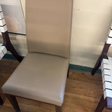 LEATHER DINING CHAIRS PAIR