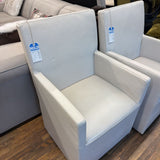 RH LEATHER ROLLER CHAIR