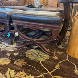 STAMPED HIDE OTTOMAN