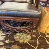 STAMPED HIDE OTTOMAN