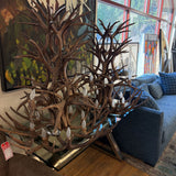FAUX ANTLER CHANDELIER