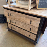 METAL WOOD CHEST