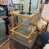 GLASS END TABLE