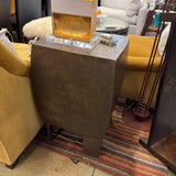 METAL END TABLE