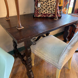 SPANISH WALNUT TRESTLE TABLE