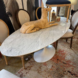 STONE TOPE OVAL DINING TABLE