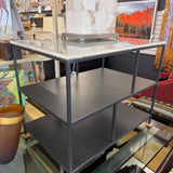GLASS TOP END TABLE