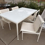 PATIO RICHARD SCHULTZ KNOLL TABLE & 4 CHAIRS