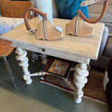 TURN LEG END TABLE
