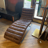 RH LEATHER CHAISE