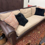 LEATHER FABRIC SOFA