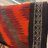 KILIM RUNNER BROWN RED ORANGE 44X10.5