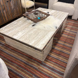 MONUMENTAL MARBLE COFFEE TABLE