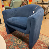 BARREL ARM CHAIR BLUE