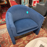 BARREL ARM CHAIR BLUE