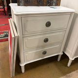 NITESTAND 3 DRWR WHITE