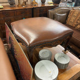 LEATHER OTTOMAN