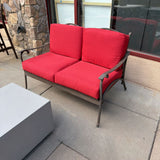 PATIO LOVESEAT RED PAD