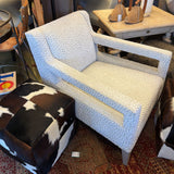 MITCHEL GOLD W DRAVET FABRIC ARMCHAIR