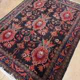 RUG BLACK BLUE RED 4.8X6.5X
