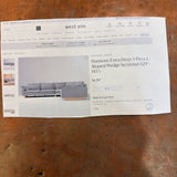 WEST ELM HARMONY SECTIONAL