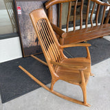 ARTISAN CARVED WOOD ROCKER R DOMLESKY