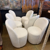 BOUCLAY SWIVEL CHAIR SET 6