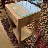 END TABLE W GLASS SHELF