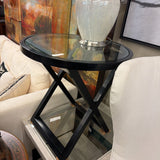 END TABLE W GLASS TOP