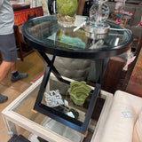 END TABLE W GLASS TOP